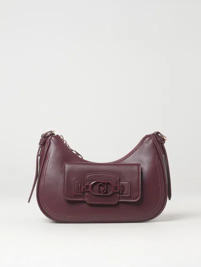 Liu •jo Logo Cross Body Bag In Burgundy