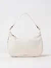 Liu •jo Liu Jo White Faux Leather Shoulder Bag With Strap In Cream