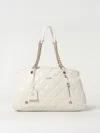 Liu •jo Liu Jo Cream Quilted Bag With Logo