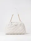 Liu •jo Quilted Chain Strap Shoulder Bag In White