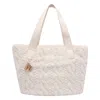 Liu •jo Soft Teddy Tote Bag With Dual Handles In White