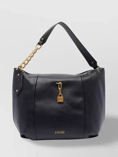 Liu •jo Shoulder Bag With Adaptable Chain Strap And Padlock Charm