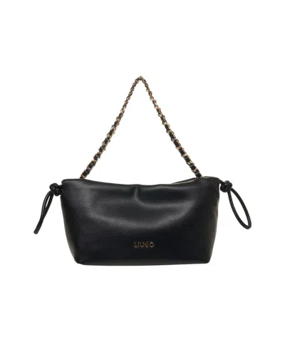 LIU •JO SHOULDER BAG WITH CHAIN DETAIL