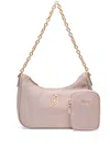 Liu •jo Shoulder Bag With Charm In Grey