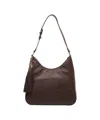 Liu •jo Shoulder Bag With Grained Leather In Brown