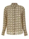 Liu •jo Silk Shirt In Gold