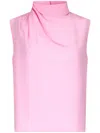 Liu •jo Silk Top In Pink