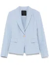 Liu •jo Single-breasted Blazer In Blue