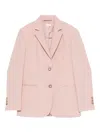 Liu •jo Single-breasted Blazer In Pink