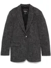 Liu •jo Peak-lapels Blazer In Grey