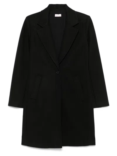 Liu •jo Single-breasted Coat In Black