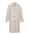Liu •jo Single-breasted Coat In Neutral