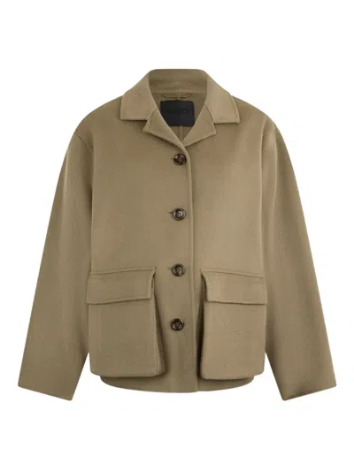Liu •jo Single-breasted Jacket In Neutrals