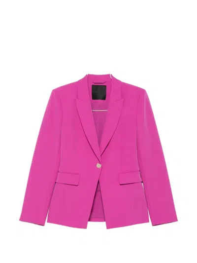 Liu •jo Single-breasted Peak-lapel Blazer In Pink