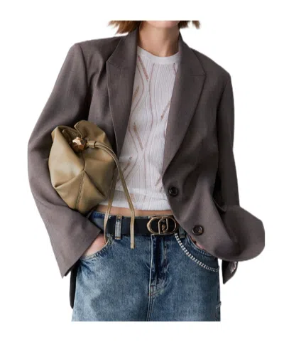 Liu •jo Single-breasted Suit Jacket In Black