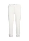 Liu •jo Liu Jo White Jeans With Rolled-up Cuffs In White