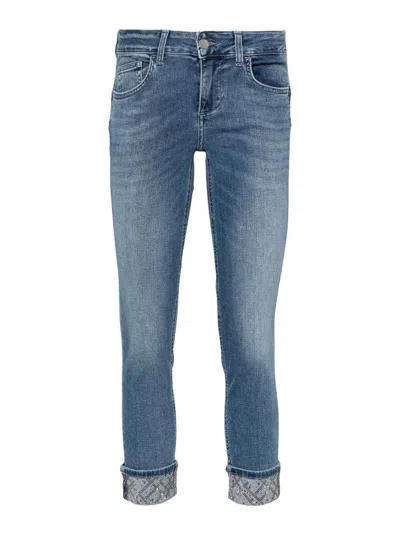 Liu •jo Bottom Up Skinny Jeans In Blue