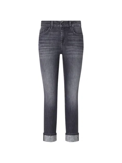 Liu •jo Skinny Jeans With Embellishments In Blue