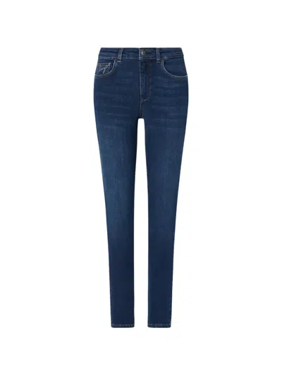 Liu •jo Skinny Jeans With Embellishments In Blue