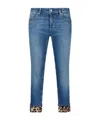 Liu •jo Skinny Jeans With Turn-ups In Blue