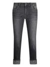 Liu •jo Denim Trousers With Belt Loops In Blue