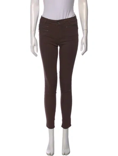Pre-owned Liu •jo Skinny Leg Pants In Brown
