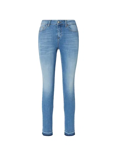 Liu •jo Skinny Stonewash Jeans In Blue