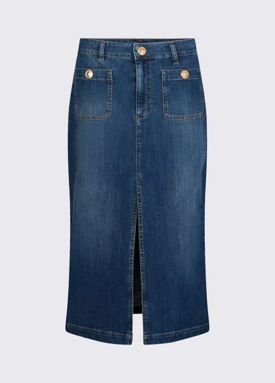 Liu •jo Skirt In Jeans Woman Denim Blue In Multi