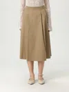 Liu •jo Liu Jo High-waisted Mid-length Midi Skirt In Beige