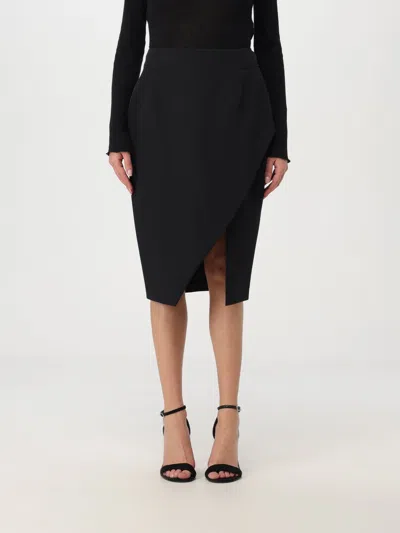 Liu •jo Side-slit Tailored Midi Skirt Liu-jo In Black