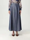 Liu •jo Liu Jo High-waisted Flared Linen Blend Skirt