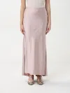 Liu •jo Liu Jo Zipped Satin Maxi Skirt In Pink