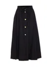 Liu •jo High Waist Wide Model Skirt With Belt