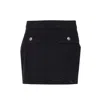 Liu •jo Embellished-crystal Pocket Mini Skirt In Black