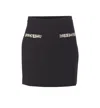 Liu •jo High Waist Mini Skirt Crystals In Black