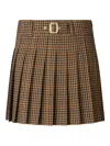Liu •jo Pleated Miniskirt In Multi