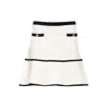 Liu •jo Embellished Ruffled Skirt In Neutral