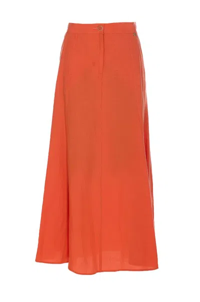 スカート LIU JO Women Skirts WA5353T481871446 Orange Linen-blend skirt colour orange | Liu Jo