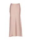 Liu •jo Liu Jo Zipped Satin Maxi Skirt In Pink