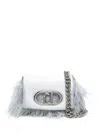Liu •jo Liu Jo Sky Blue Feather Shoulder Bag In Blue