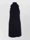 Liu •jo Sleeveless High Neck Mini Dress With Embellished Trim