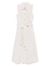 Liu •jo Liu Jo Light Beige Midi Dress