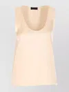 Liu •jo Sleeveless Scoop Neck Top With Back Button Detail