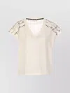 Liu •jo Sleeveless V-neck Graphic Print T-shirt