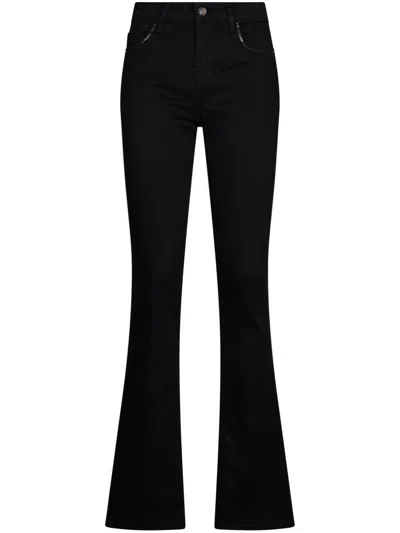 LIU •JO SLIM BLACK FLARED JEANS