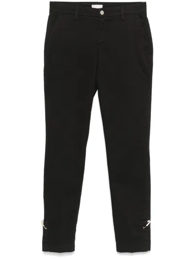 Liu •jo Slim-cut Trousers In Black