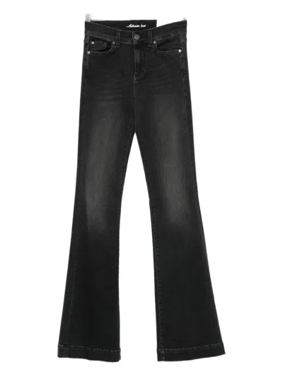 Liu •jo Slim-fit Black Jeans With Flared Legs