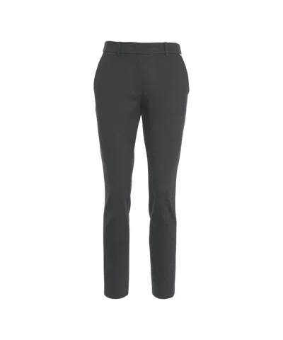 Liu •jo Slim-fit Chino Pants With Tailored Design In Black
