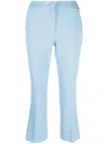 Liu •jo Slim-fit Cropped Trousers In Blau