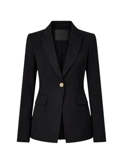 Liu •jo Slim-fit Single-breasted Blazer In Multi